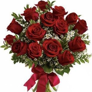 15 red roses with greenery | Flower Delivery Stavropol